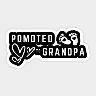 Promoted To Grandpa Sticker